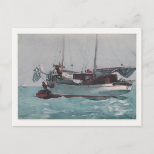 Postcard With Winslow Homer Painting