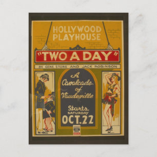 Postcard-WPA-Cavalcade of Vaudeville Postcard