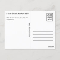 Postcard, Yellow, Snow, Yellow Snow, Winter