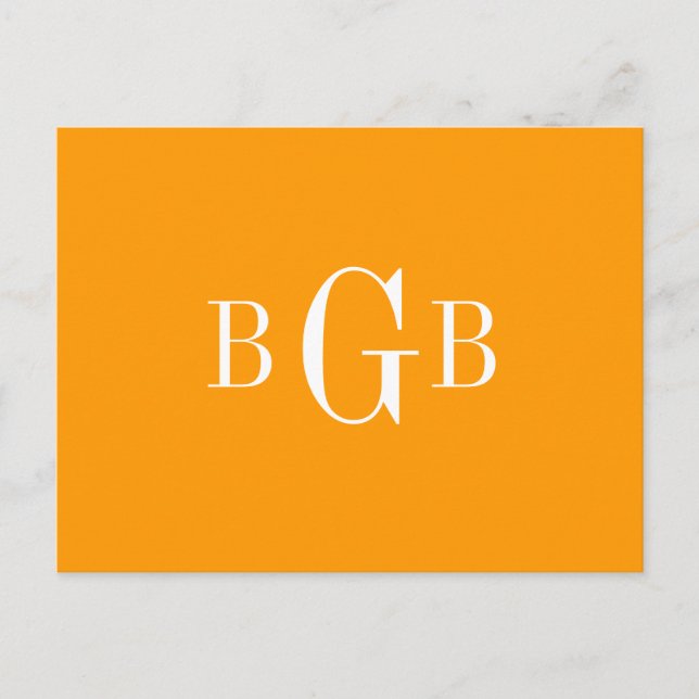 POSTCARD - your monogram (Front)