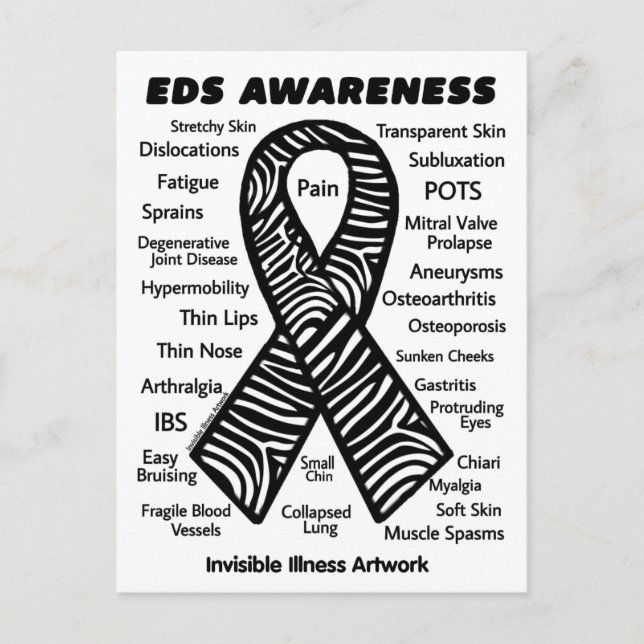 POSTCARDS...EDS - Symptoms Postcard (Front)