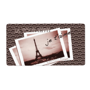 Postcards from Paris Labels