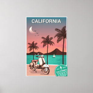 Postcards of the California Canvas Print