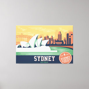 Postcards of the Sydney Canvas Print
