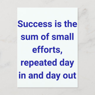 postcards “Small Efforts, Big Success”