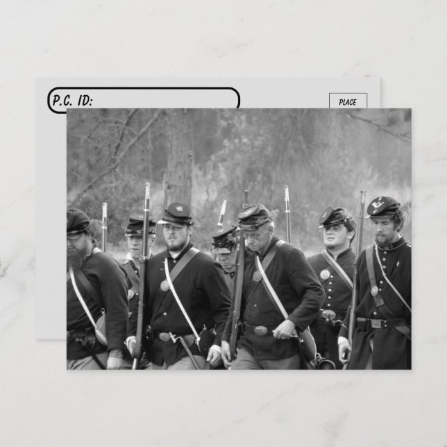 Postcrossing Battle Weary - Civil War Reenactment  Postcard (Front/Back)