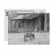 Postcrossing Cabin and Donkey in B&W Postcard