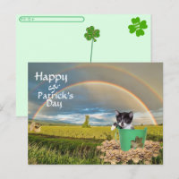 Postcrossing - Foxi Moxi Cat's St. Patrick's Day