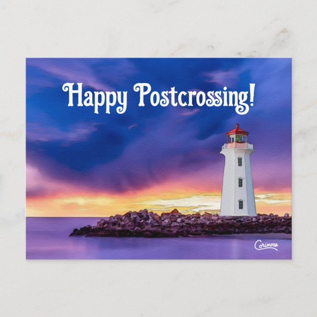 Postcrossing Lighthouse - Postcard (Front)