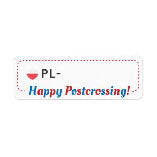 Postcrossing Postcard ID PL Poland Postcrosser ラベル