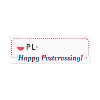 Postcrossing Postcard ID PL Poland Postcrosser ラベル