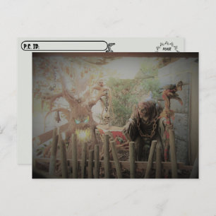 Postcrossing - Spooky Witch Halloween Postcard