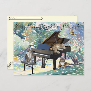 Postcrossing - The Meowy Musical Postcard