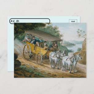 Postcrossing - Travel by Stagecoach Fine Art Postcard