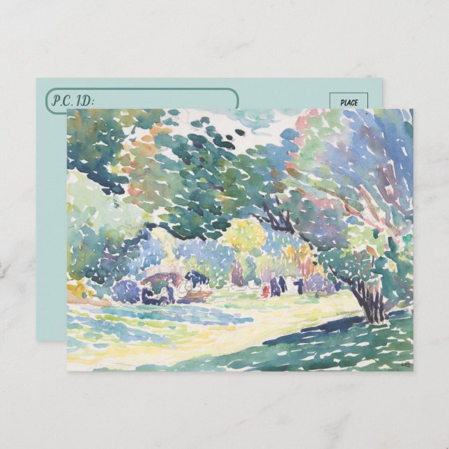 Postcrossing Watercolor Landscape Postcard (Front/Back)