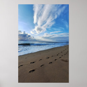 Poster 013 - Foot prints on the sand