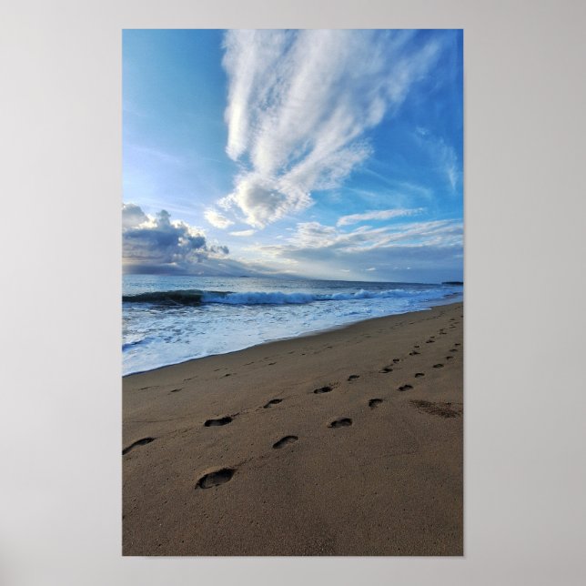 Poster 013 - Foot prints on the sand (Front)
