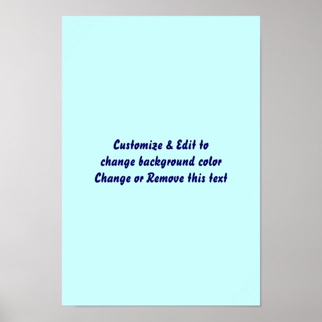 Poster 11" X 16" Blank add your image and text (Front)