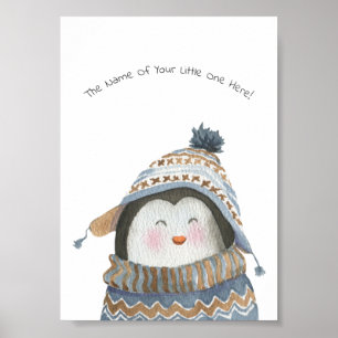 Poster (12,7 x 17,8 cm) - Little Penguin