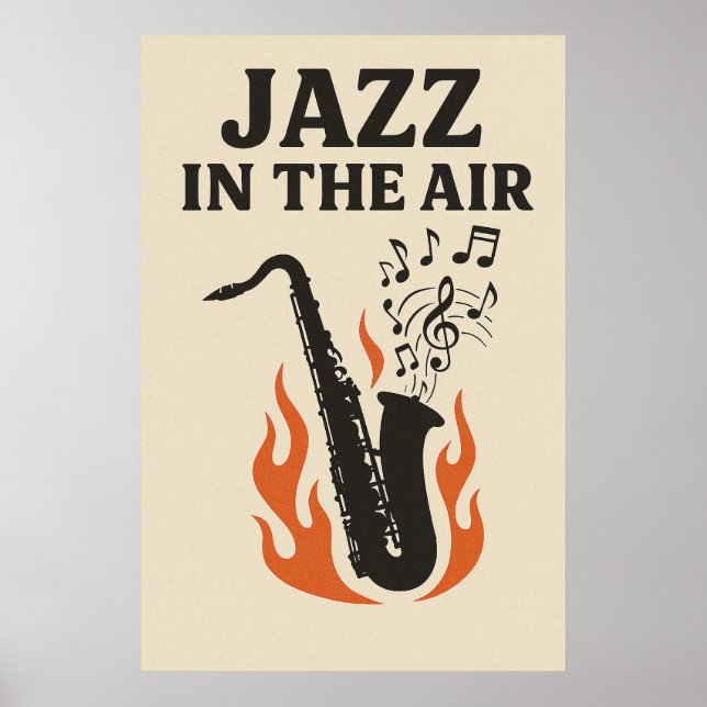 Poster 12, Jazz in the Air, Vintage (Front)