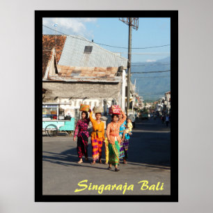 Poster 1 (24" x 18")  Singaraja Bali Indonesia