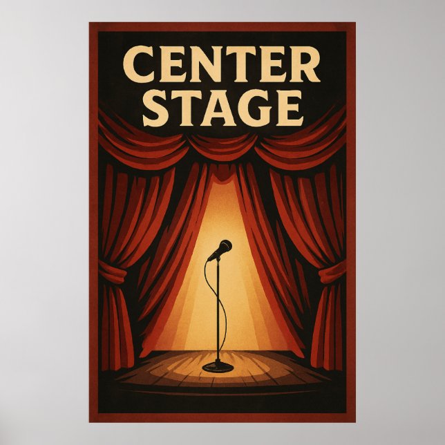 Poster 20, Centre Stage, Vintage (Front)