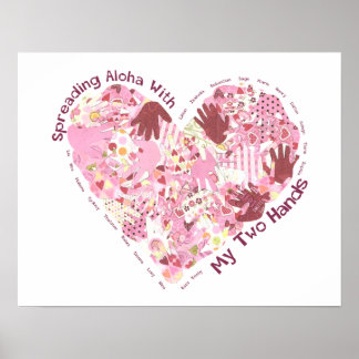 Poster 20x16: Spreading Aloha