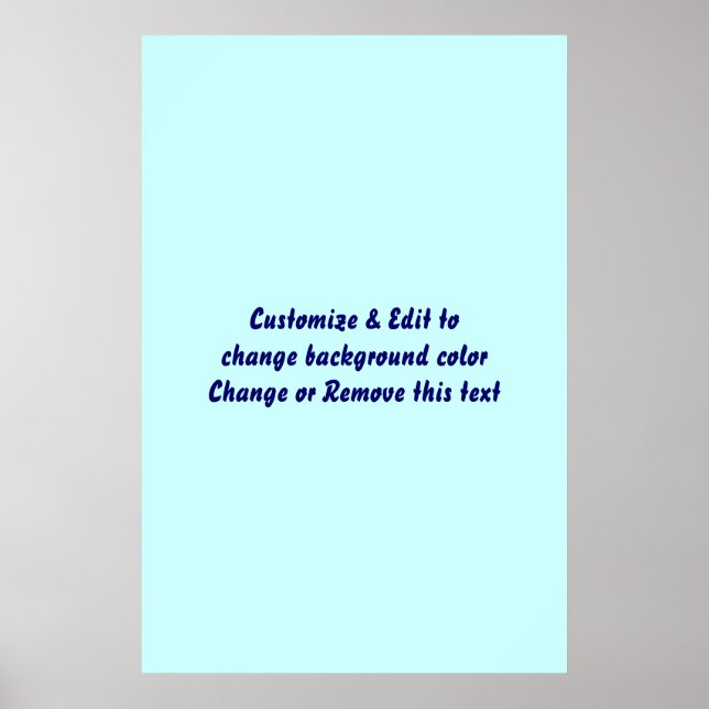 Poster 24" X 36" Blank add your image and text (Front)