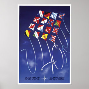 Poster 40 years NATO  OTAN 1949-1989