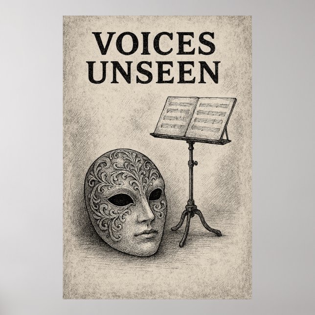 Poster 47, Voices Unseen, Vintage Art (Front)