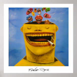 Poster 60,96x60,96cm: Felicidade by Flavio Rossi