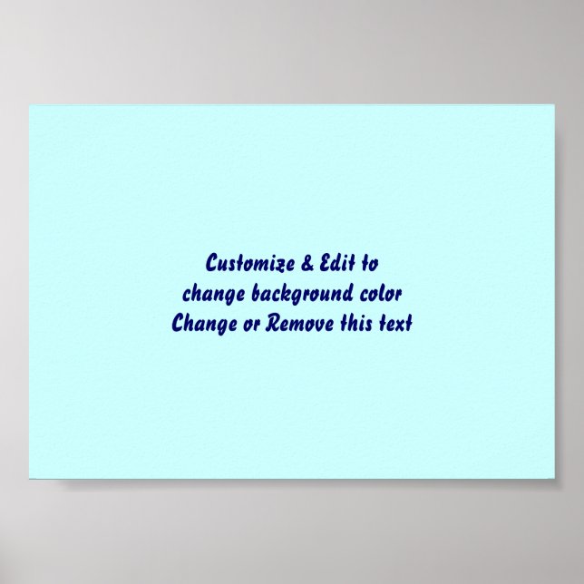 Poster 7" X 5" Blank add your image and text (Front)