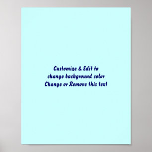 Poster 8" X 10" Blank add your image and text
