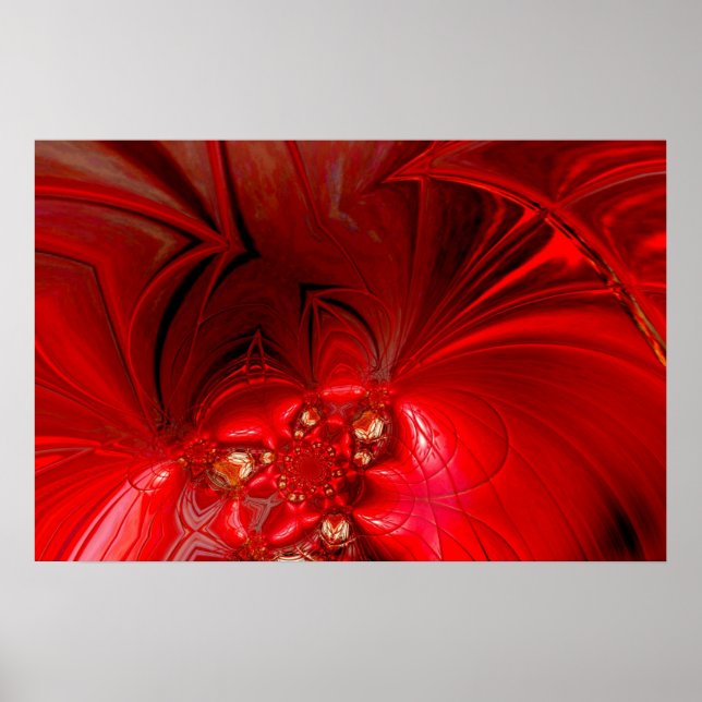 Poster Abstract Art Red Stage 3 (Front)