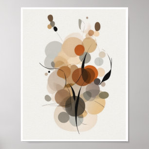 Poster Abstract Wall Decor Wall Art Flower