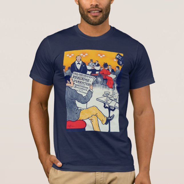 Pøster ad navy T-Shirt (Front)