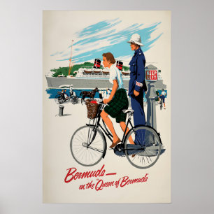 Poster advertisement Queen Bermuda Steam Shi