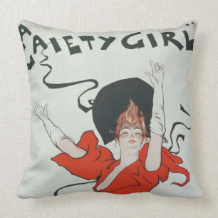 Poster advertising 'A Gaiety Girl' at the Prince o Cushion