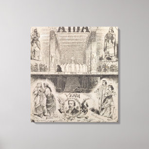 Poster advertising a performance canvas print