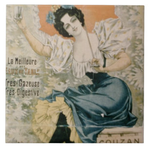 Poster advertising 'Brault Natural Mineral Water f Tile