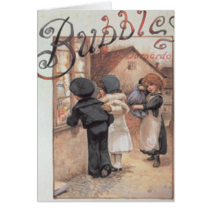 Poster advertising 'Bubbles' magazine