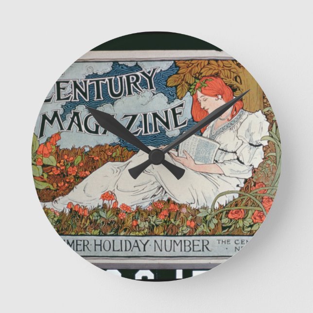 Poster advertising 'Century Magazine', Midsummer H Round Clock (Front)