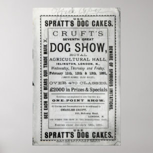 Poster advertising Cruft's Dog Show