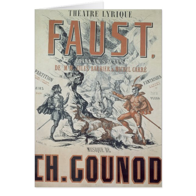 Poster advertising 'Faust' (Front)