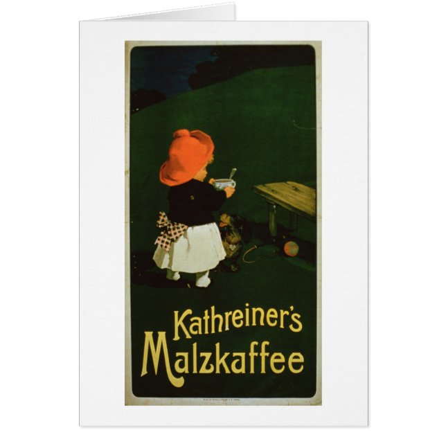 Poster advertising for 'Kathreiner's Malt Coffee' (Front)
