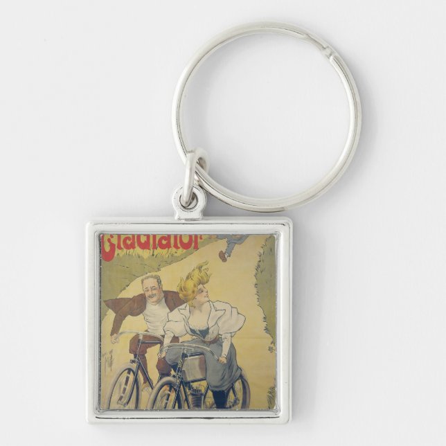 Poster advertising Gladiator bicycles Key Ring (Front)