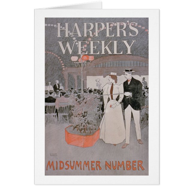 Poster advertising 'Harper's Weekly', Midsummer Nu (Front)