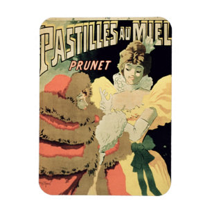 Poster advertising 'Honey Pastilles' by Prunet, Pa Magnet