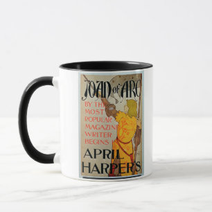 Poster advertising 'Joan of Arc' in April Harper's Mug