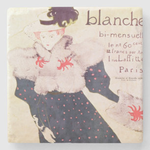 Poster advertising 'La Revue Blanche', 1895 Stone Coaster
